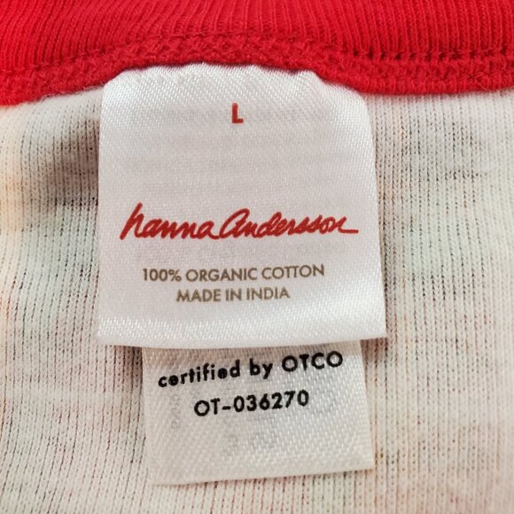 HANNA ANDERSSON SZ L Unisex Adult Holiday Plaid Long John Pajama Top - Picture 7 of 11